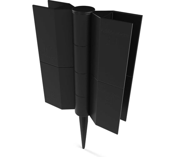 Стыковочный элемент Еврогрядка 150x25 мм, черный EGST150 EGST15025