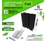 Стыковочный элемент Еврогрядка 150x25 мм, черный EGST150 EGST15025 3