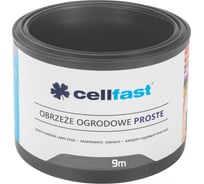 Садовый бордюр Cellfast простой, графит, 15 см x 9 м 30-242