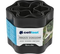 Садовый бордюр Cellfast 15 cм x 9 м, черный 30-032H