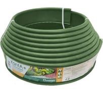 Садовый бордюр Standartpark канта, оливковый, длина 20 м, высота 10 см, диаметр трубки 1,6 см 82552-Ол/20