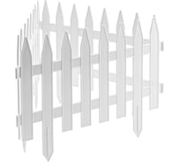 Декоративный забор "Рейка", 28x300 см, белый PALISAD Россия 65004