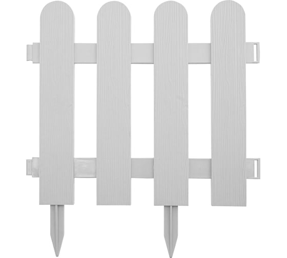 Декоративный забор PALISAD Классика 29x224 см, белый 65008