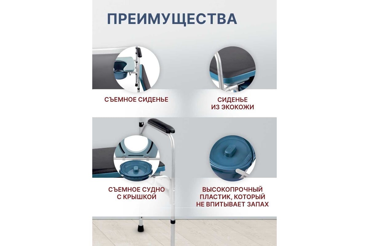 Кресло-туалет с санитарным оснащением Belberg BB-18 - выгодная цена ...