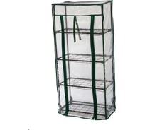 Парник на подоконник ГеоПластБорд, 46x24x100 см, с чехлом из пвх, 4 полки, зеленый TM46.24.100
