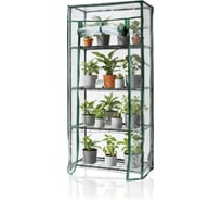 Парник на подоконник ГеоПластБорд, 46x24x100 см, с чехлом из пвх, 4 полки, зеленый TM46.24.100