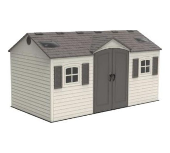 Пластиковый сарай LIFETIME 15х8 DD 60079