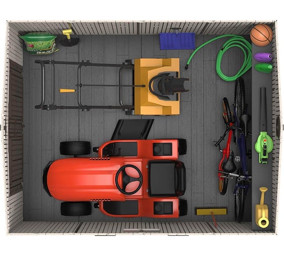 Пластиковый сарай LIFETIME WoodLook 8х10 60211