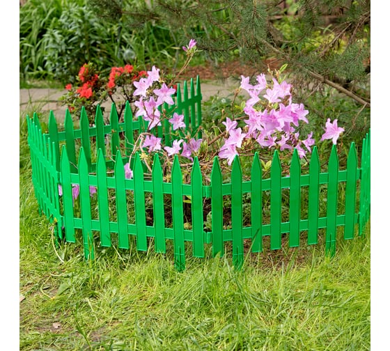Декоративный забор PALISAD Классический 28x300 см зеленый 65005