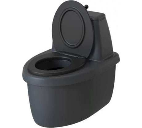 Туалет торфяной РАЗДОЛЬЕ Хуторок графит RZ8.450.260