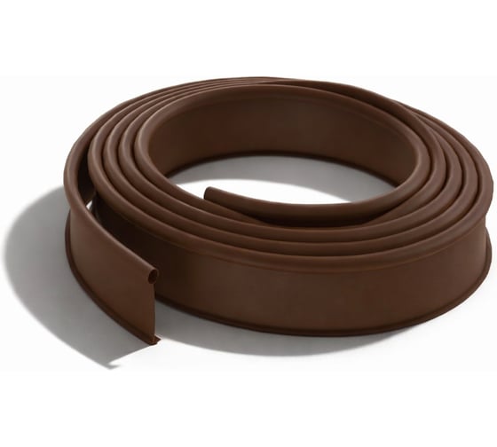 Бордюрная лента садова ГеоПластБорд ДЕКО 10 метров h 10 см, цвет коричневый 748729005.10.К