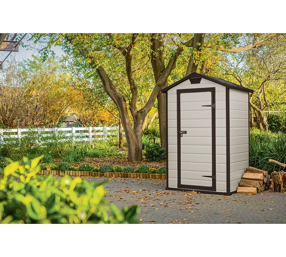 Хозяйственный блок KETER Manor 4х3, бежевый 255137