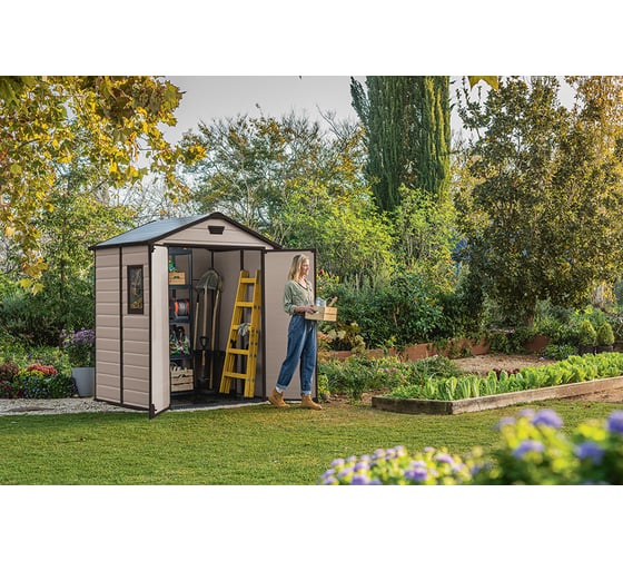 Хозяйственный блок KETER Manor 6x5, DD бежевый 255139