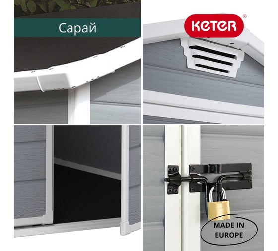Хозяйственный блок Keter Manor 4х3 1230446