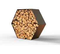 Дровница дизайнерская Резка Металла Сота 805