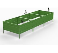 Грядка ООО Металекс KitGarden 3x1 х 0.4 м. Зеленая 114001