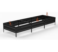 Грядка ООО Металекс KitGarden 3x1 х 0.3 м. Черная 114010