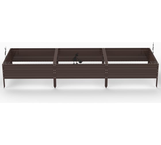 Грядка ООО Металекс KitGarden 3x1 х 0.3 м. Коричневая 114007