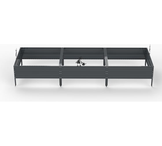 Грядка ООО Металекс KitGarden 3x1 х 0.3 м. Серая 114009