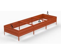 Грядка ООО Металекс KitGarden 3x1 х 0.3 м. Оранжевая 114008