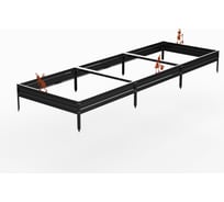 Грядка Металекс Metalex серия KitGarden 3x1 х 0.15 м. Черная / 114020