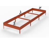 Грядка Металекс Metalex серия KitGarden 3x1 х 0.15 м. оранжевая / 114018