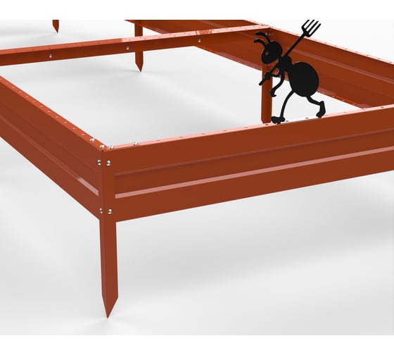 Грядка Металекс Metalex серия KitGarden 3x1 х 0.15 м. оранжевая / 114018