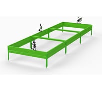 Грядка Металекс Metalex серия KitGarden 3x1х0.15 м зеленая / 114016