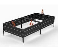 Грядка ООО Металекс KitGarden 2x1 х 0.3 м. Черная 114030