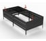 Грядка ООО Металекс KitGarden 2x1 х 0.4 м Черная 114025 3