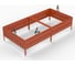 Грядка Металекс Metalex серия KitGarden 2x1 х 0.3 м. Оранжевая / 114028 1
