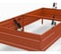 Грядка Металекс Metalex серия KitGarden 2x1 х 0.3 м. Оранжевая / 114028 5