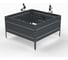 Грядка Металекс Metalex серия KitGarden 1x1 х 0.4 м. Серая / 114044 1