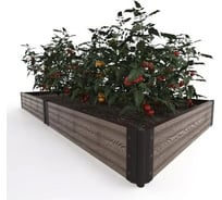 Садовая грядка 1-й ДПК Комбинат из ДПК низкая 200-75-15 см KL372630