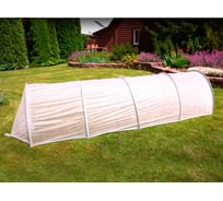 Парник ЛЕТО Дачник 4м, с укрывным материалом 42г/кв.м, дуга пластик 2,5м, подкова 2730