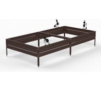 Грядка Metalex серия KitGarden 2x1 х 0.2 м. Коричневая 114032