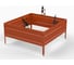 Грядка Metalex KitGarden 1x1 х 0.3 м. Оранжевая 114048 1