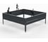 Грядка Metalex KitGarden 1x1 х 0.2 м. Серая 114054 1