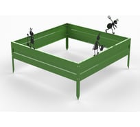 Грядка Metalex KitGarden 1x1 х 0.2 м. Зеленая 114051