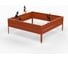 Грядка Metalex KitGarden 1x1 х 0.2 м. Оранжевая 114053 1