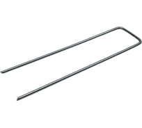 Скобы садовые ПРОГРЕССТЛТ П-образные, для агротекстиля, оцинкованные, 3 мм, особопрочные, 100 штук СКП100