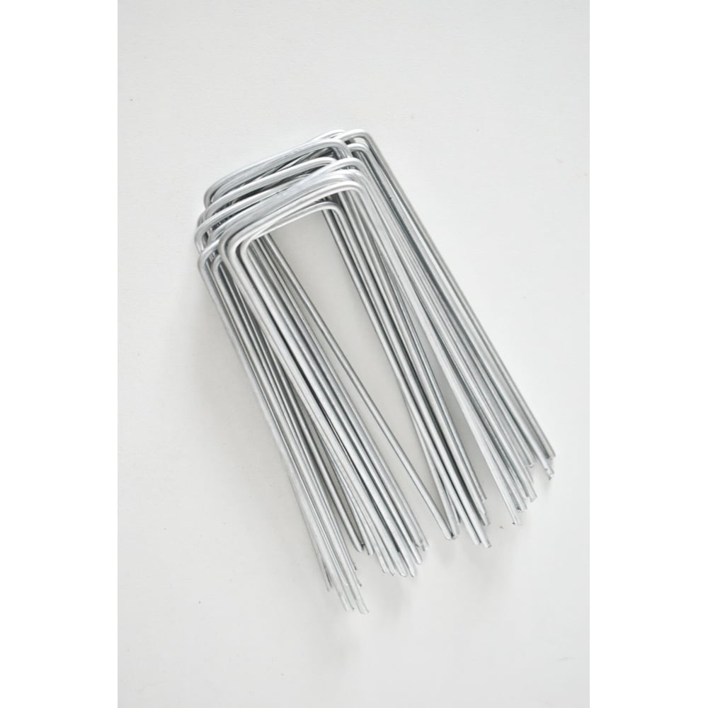 Скобы садовые ПРОГРЕССТЛТ П-образные, для агротекстиля, оцинкованные, 3 ...