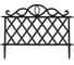 Декоративный садовый забор ВПМ 48,1см х 11 шт, общая длина: 5,291 м, ограждение для цветника и клумбы, для дачи и сада черный, Россия 6178128 1
