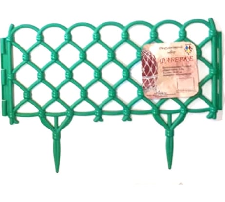 Декоративный забор Дачная мозаика Фаберже светло-зеленый 15243