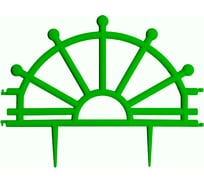 Декоративный заборчик Дачная мозаика "Штурвал" зеленый 10668