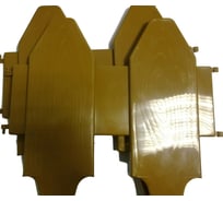 Декоративный заборчик Дачная мозаика "Дощечки" светло-коричневый 10640