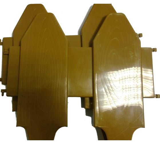 Декоративный заборчик Дачная мозаика "Дощечки" светло-коричневый 10640 1