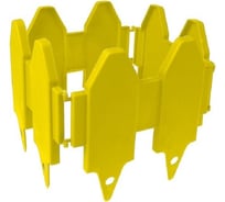 Декоративный заборчик Дачная мозаика "Дощечки" желтый 10677