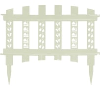 Декоративный заборчик Дачная мозаика "Палисадник" белый 10671