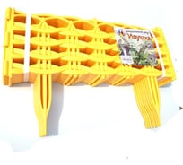 Декоративный забор Дачная мозаика "Ивушка" светло-жёлтый 15017